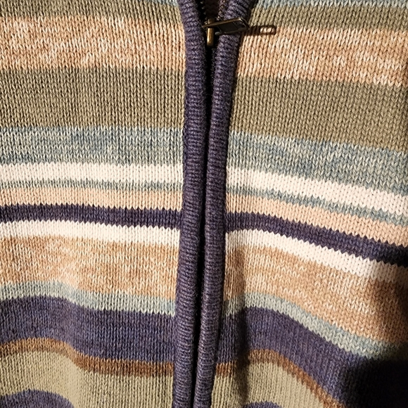 Vintage Tiara Full Front Zipper Cardigan Sweater Size 26/28 - Picture 8 of 8